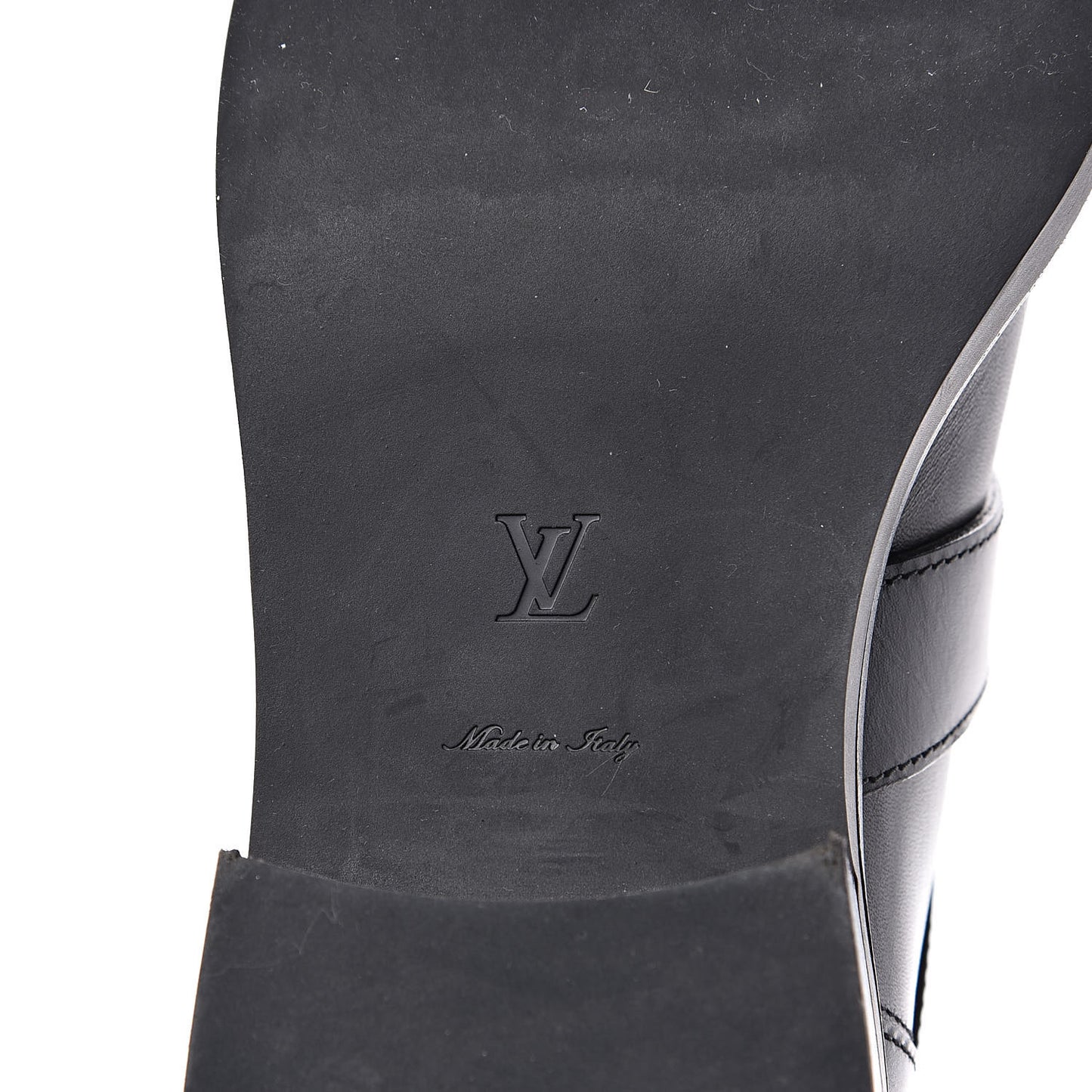 Calfskin Embossed Monogram Rebellion Half Boots 37.5 Black