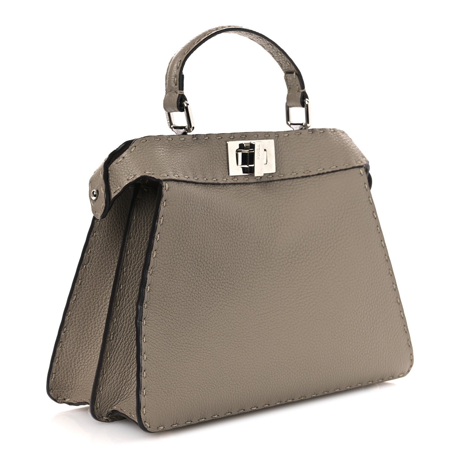 オフィーリア Fendi Cuoio Romano Selleria Chamois Small Peekaboo I SEE U Satchel
