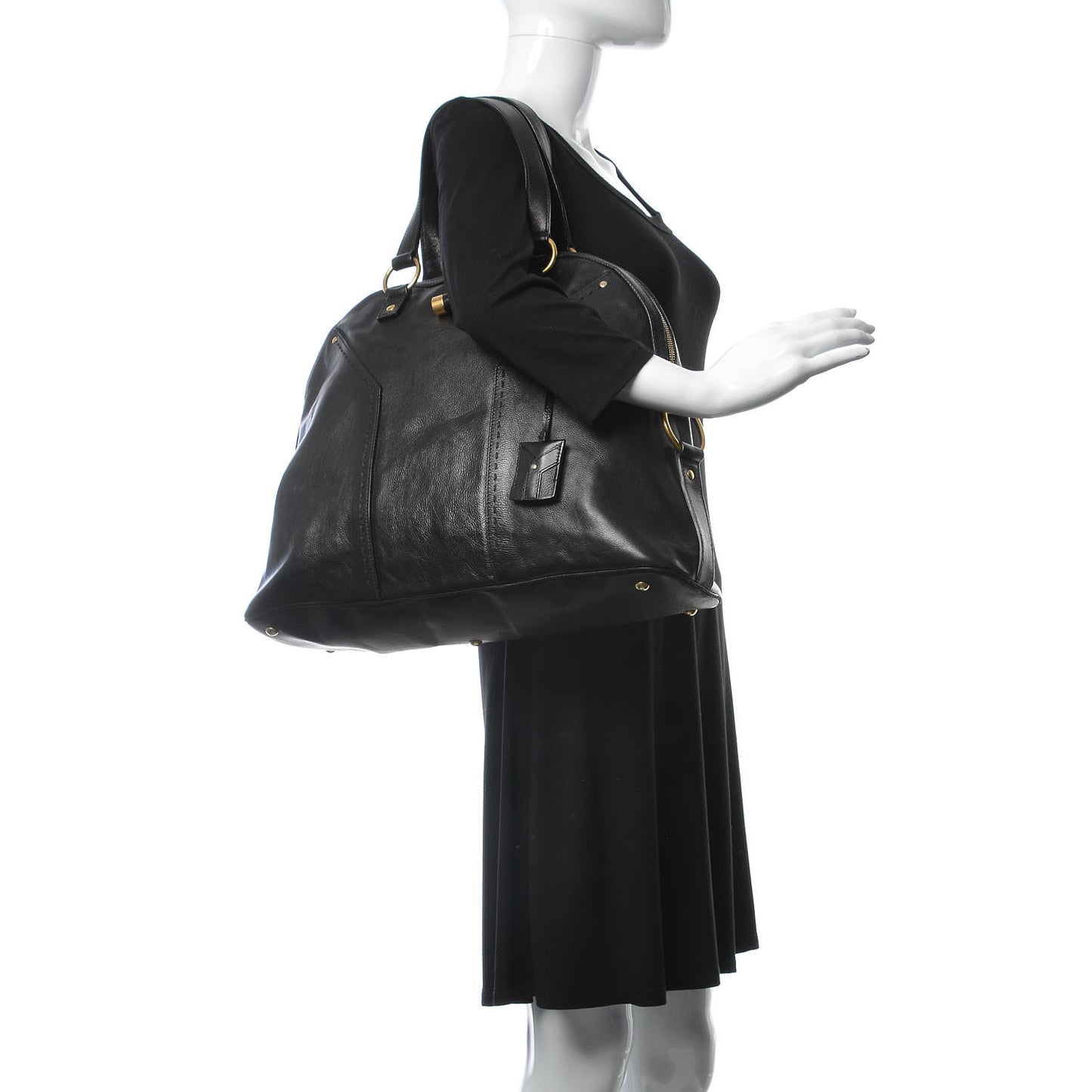 Calfskin Oversized Muse Black
