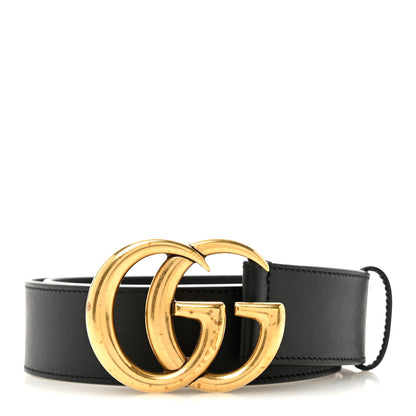 Gucci Calfskin Double G 40mm Belt 80 32 Black 1 of 7