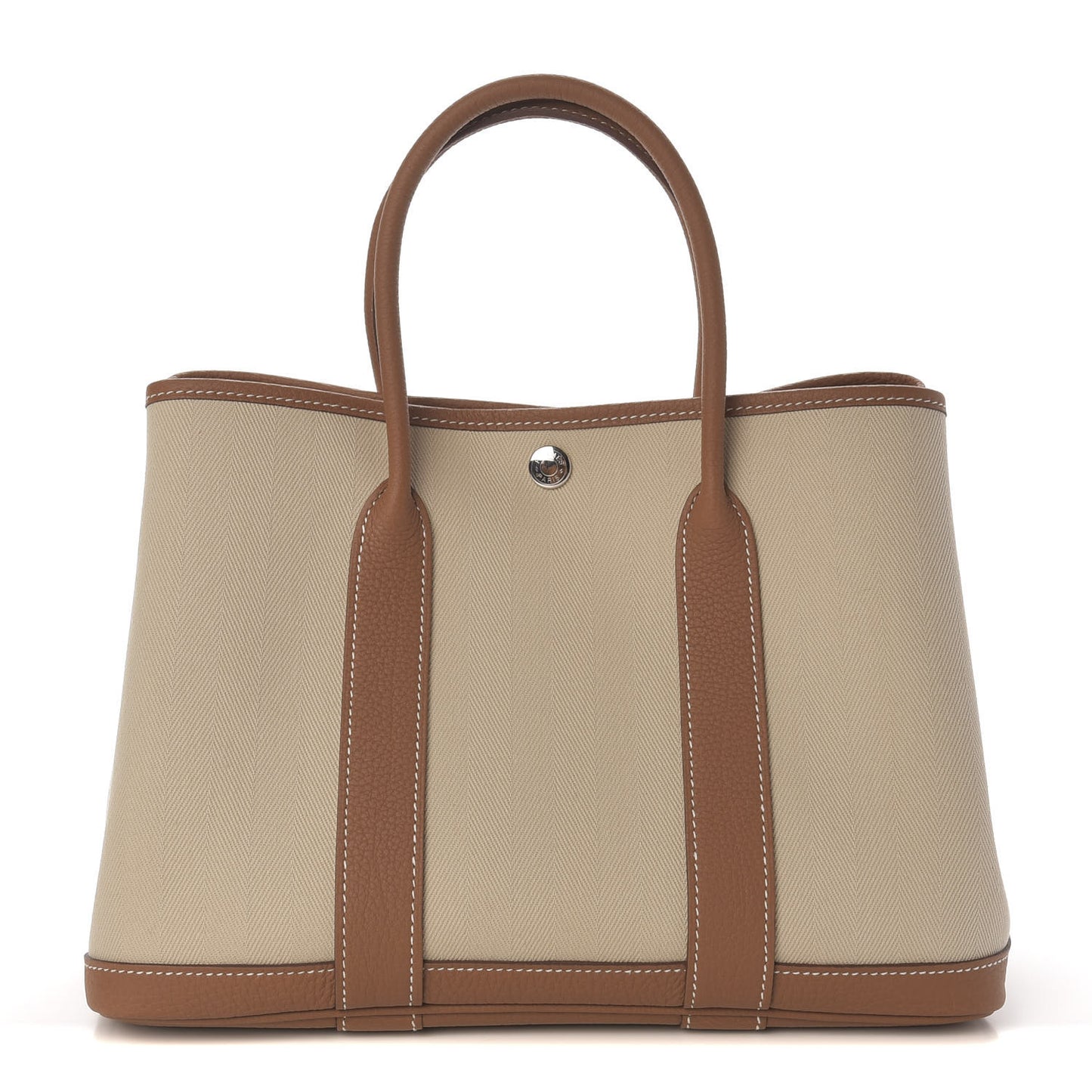 Grand Chevron Weave Negonda Garden Party 30 TPM Tote Craie Gold