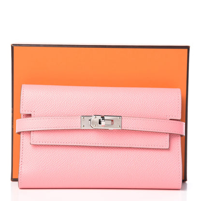 Hermes Epsom Medium Kelly Wallet Rose Confetti 9 of 9