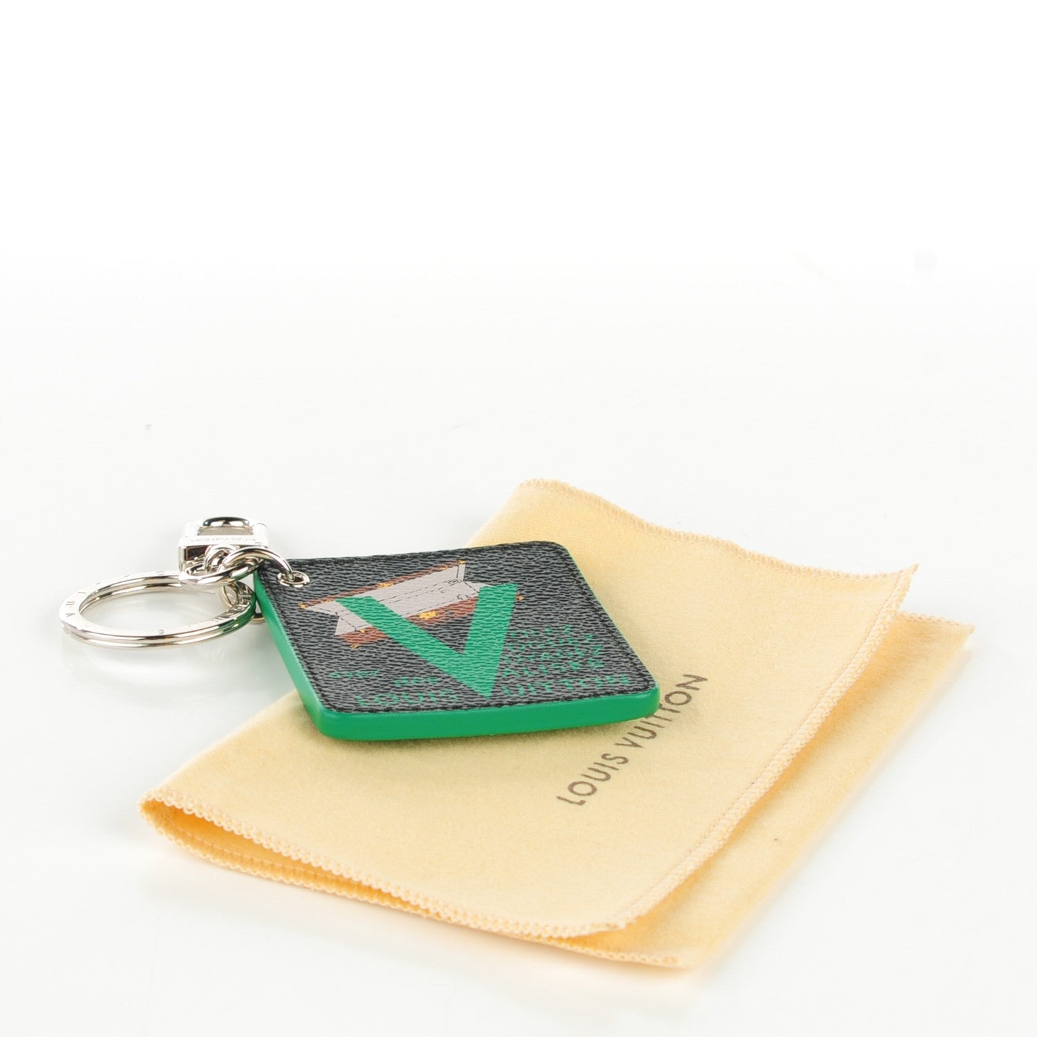 Louis Vuitton Damier Graphite Illustre V Key Holder Green 3 of 5