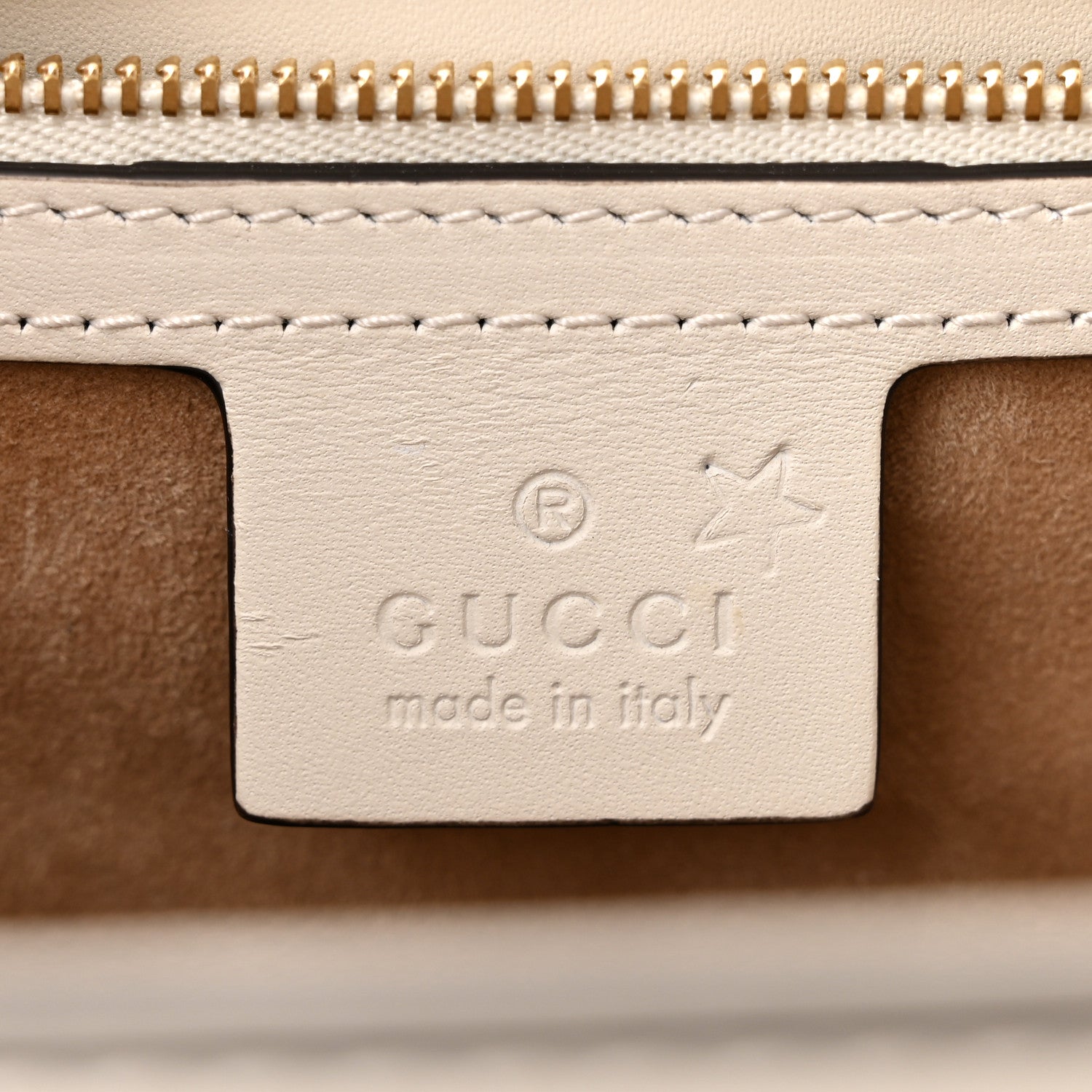 Gucci Calfskin Floral Medium Sylvie Top Handle Bag Off White 6 of 10