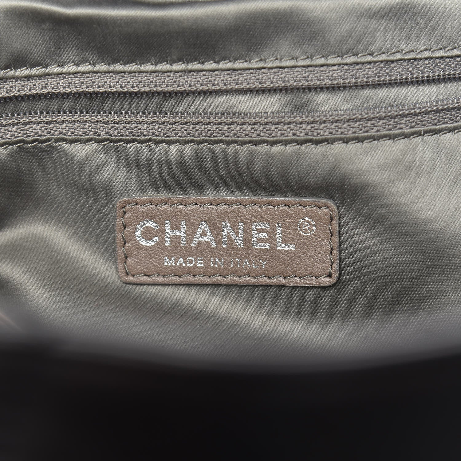 Chanel Calfskin Modern Chain Rhodoid East West Tote Black 8 of 10
