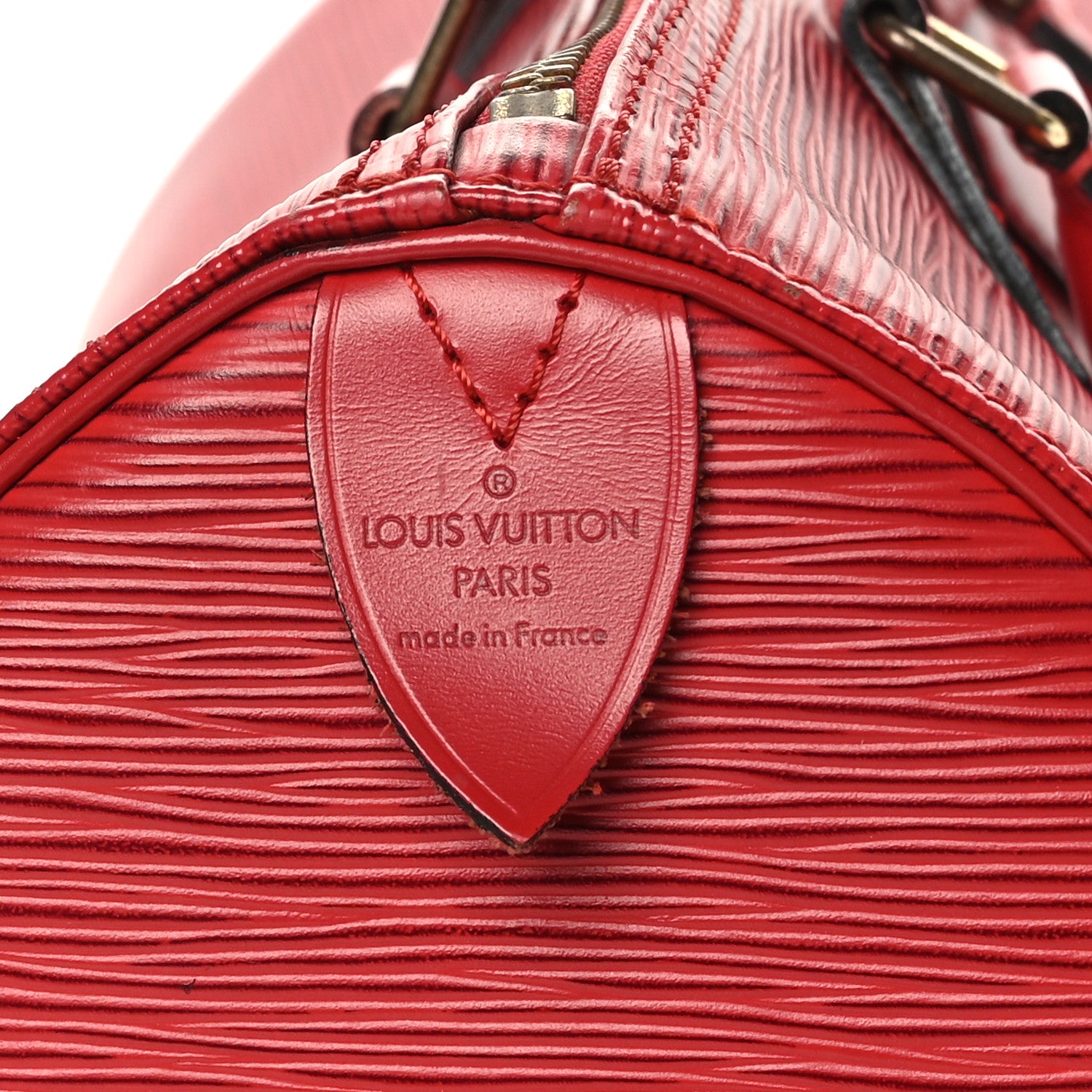 Louis Vuitton Epi Speedy 30 Castillan Red 6 of 11