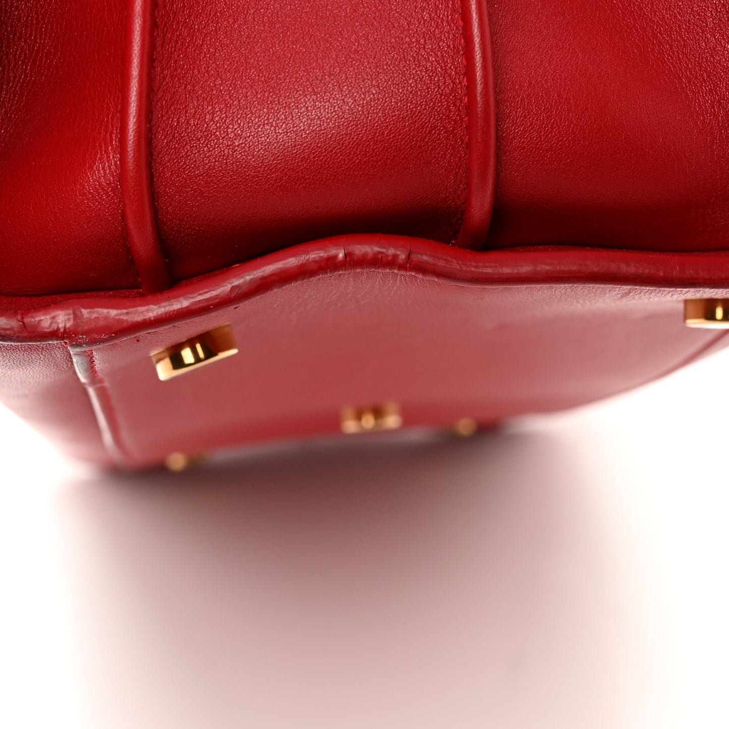 Calfskin Small Sac De Jour Lipstick Red