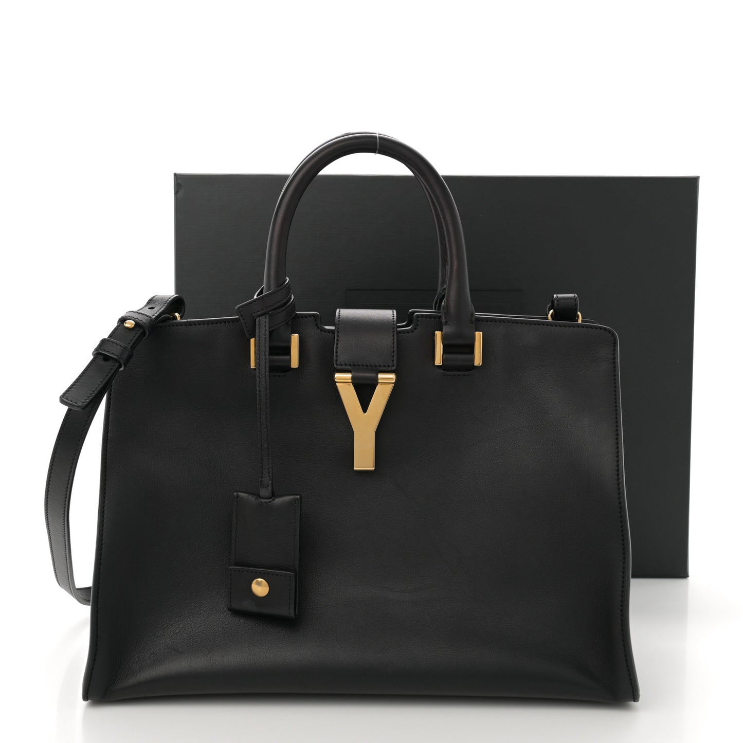 Calfskin Small Classic Y Cabas Black