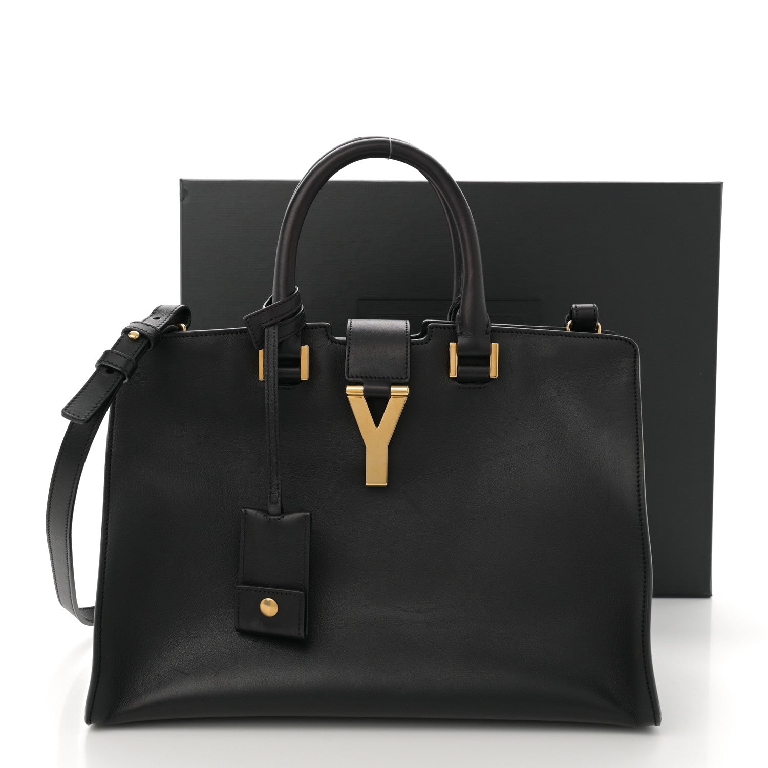Saint Laurent Calfskin Small Classic Y Cabas Black 13 of 13
