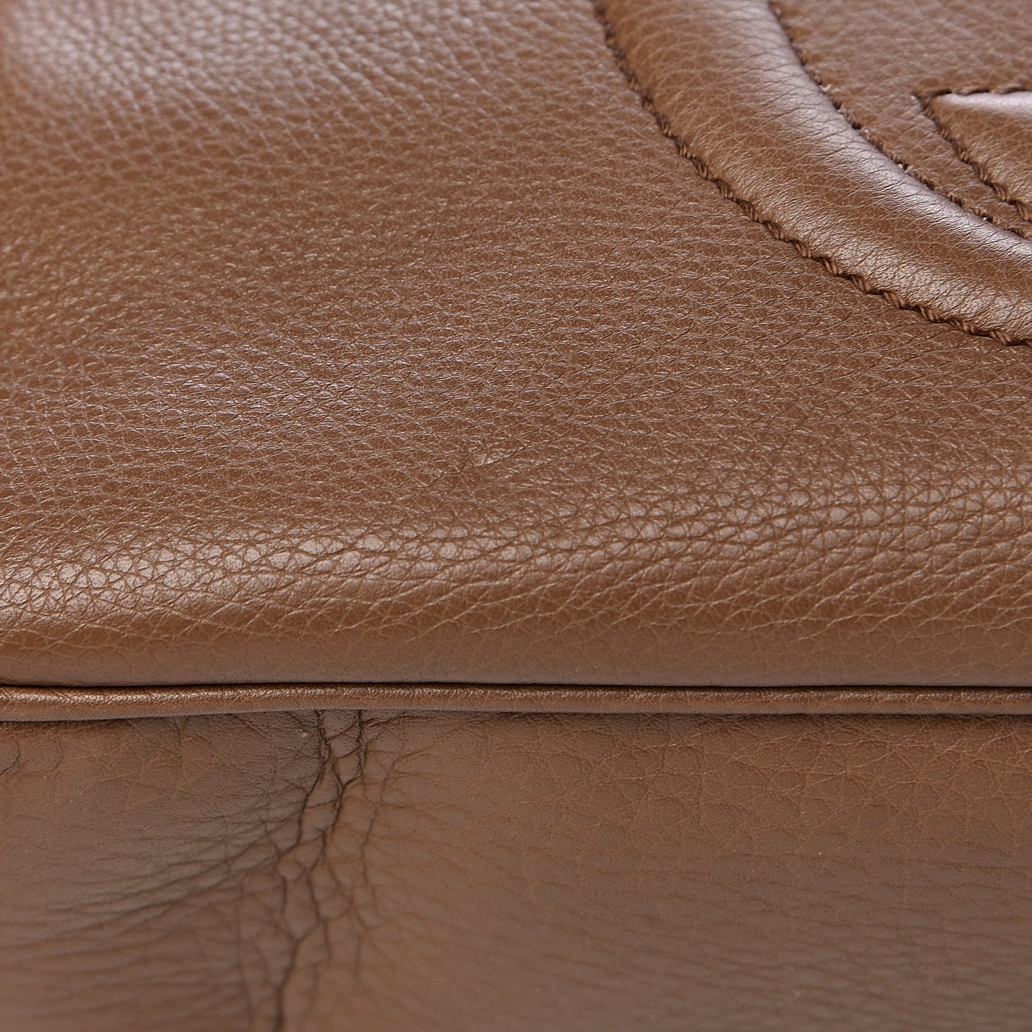Gucci Pebbled Calfskin Small Soho Bowler Maple Brown 11 of 11