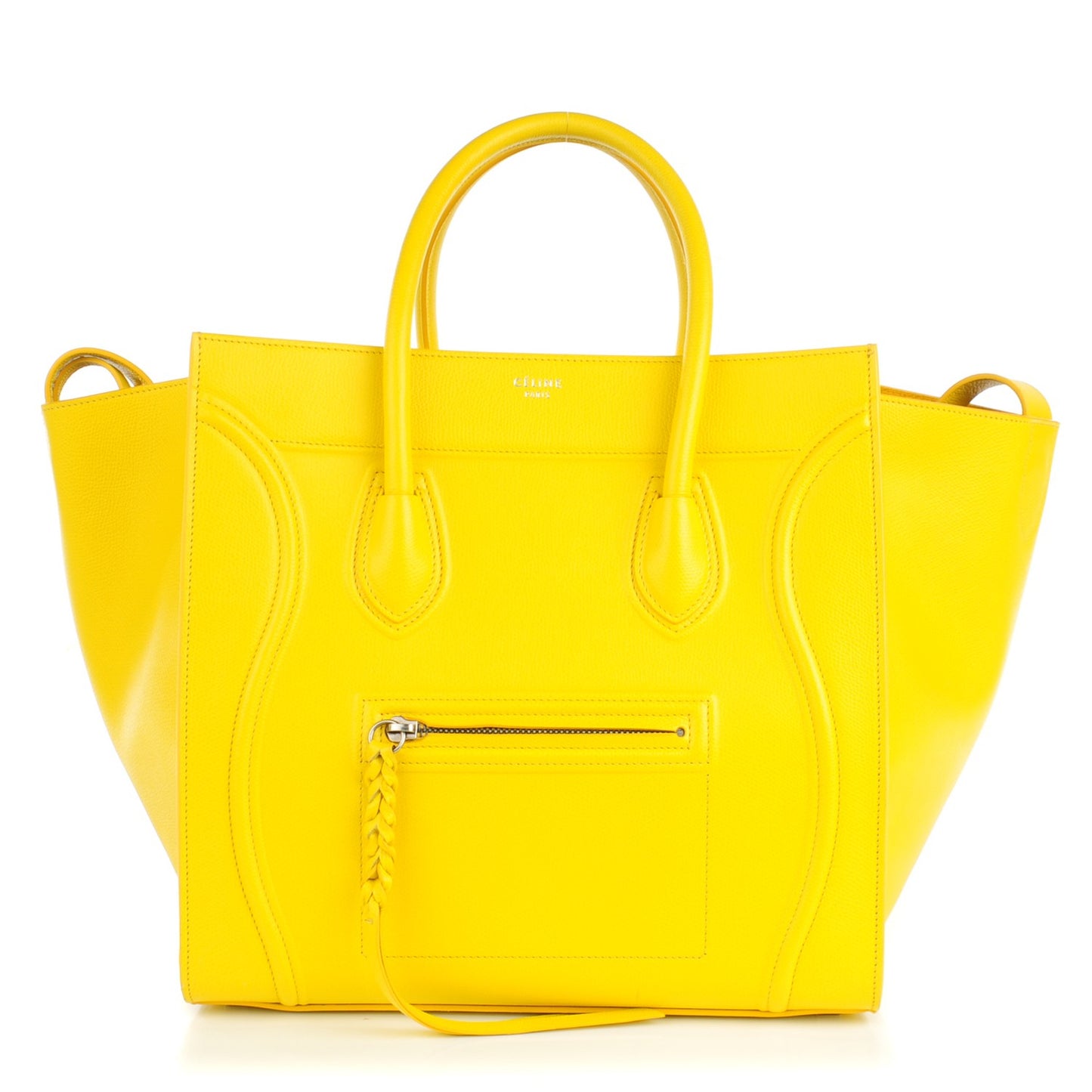 Supple Calfskin Medium Phantom Luggage Sun Yellow