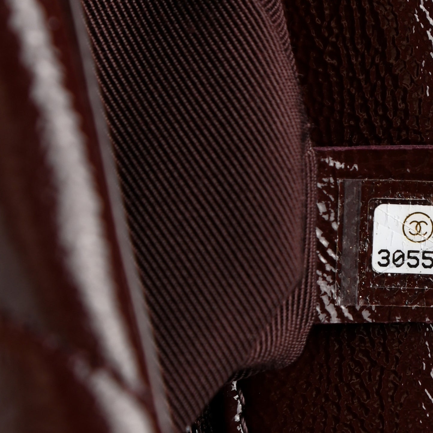 Shiny Crumpled Calfskin Quilted Medium Chanel 19 Flap Burgundy