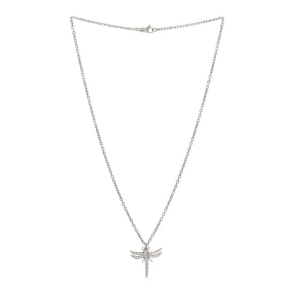 Tiffany Platinum Diamond Dragonfly Pendant Necklace 2 of 4
