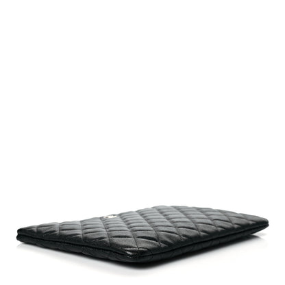 Chanel Caviar Quilted Medium Cosmetic Case Black 4 of 10