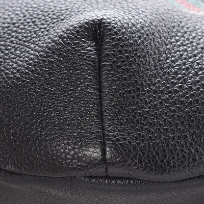 Gucci Grained Calfskin Logo Belt Bag Black 9 of 11