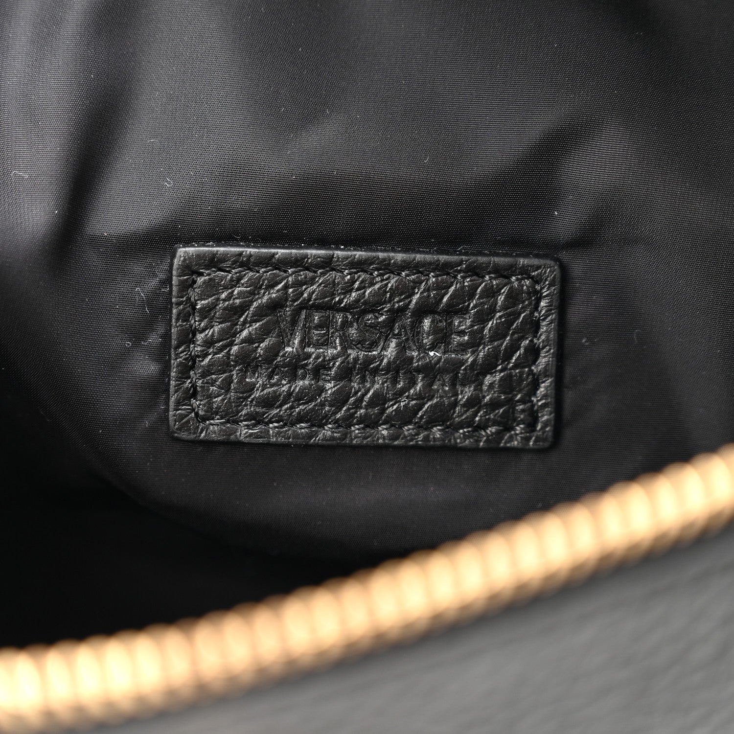 Versace Grained Calfskin Vanitas Medea Belt Bag Black 6 of 9