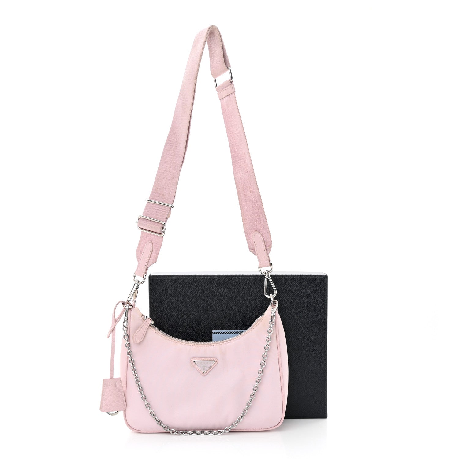 Prada Nylon Re-Edition 2005 Shoulder Bag Alabastro 15 of 15