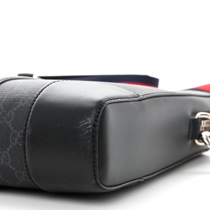 Gucci GG Supreme Monogram Appia Calfskin Web Briefcase Black 9 of 9