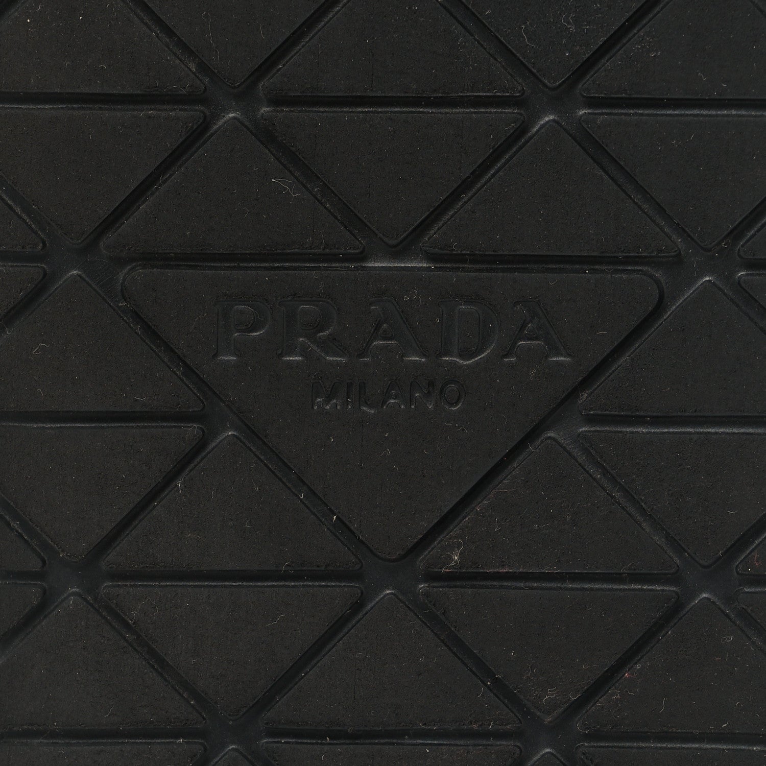 Prada Nappa Soft Metal Triangle Logo Padded Slingback Wedge Sandals 38.5 Black 7 of 8