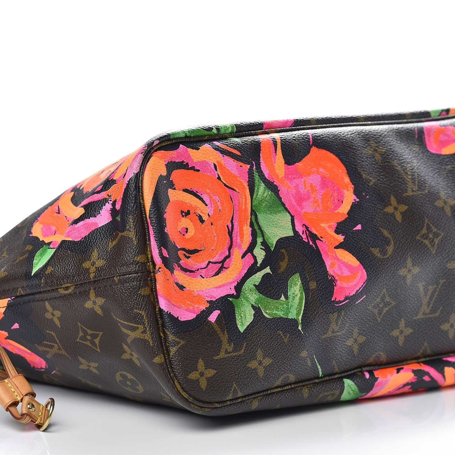 Louis Vuitton Monogram Roses Neverfull MM 8 of 14