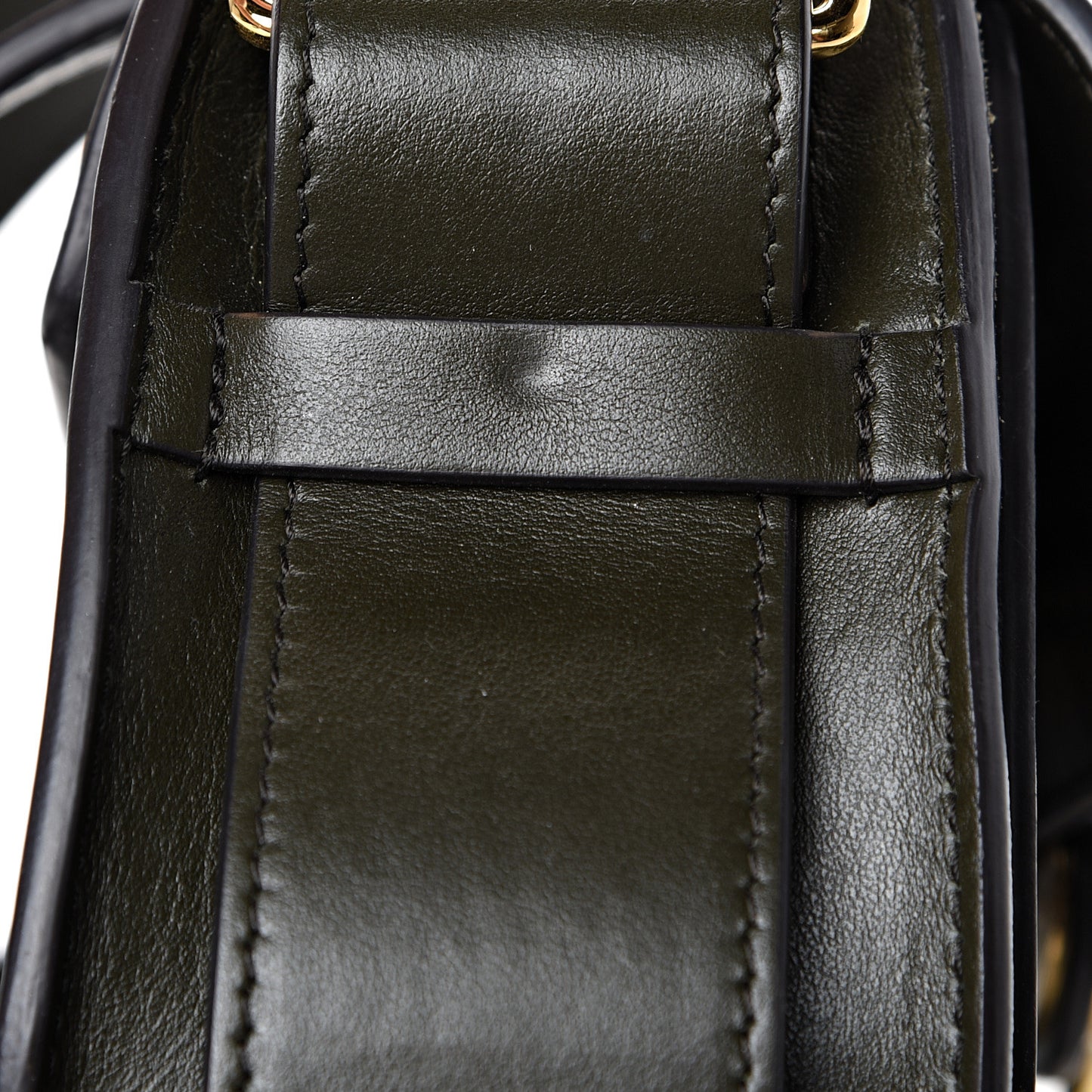 Calfskin Suede Small Tess Bag Deep Forest