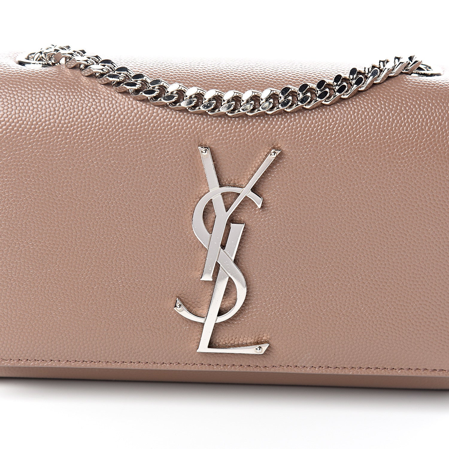 Saint Laurent Grain De Poudre Small Monogram Kate Satchel Fard 8 of 8
