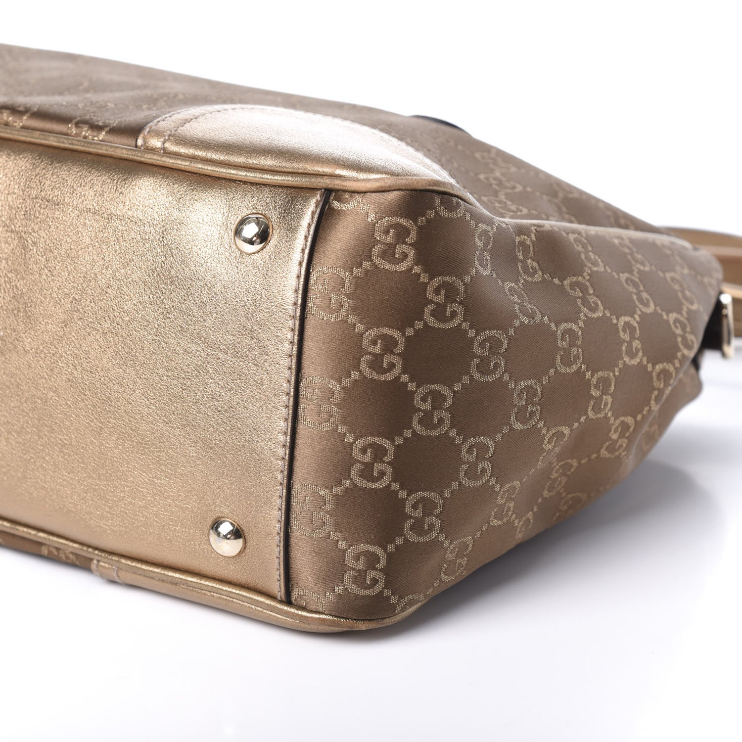 Gucci Monogram Medium Princy Tote Gold 9 of 9
