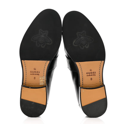 Gucci Calfskin Mens Tassel Loafers 8 Black 5 of 17