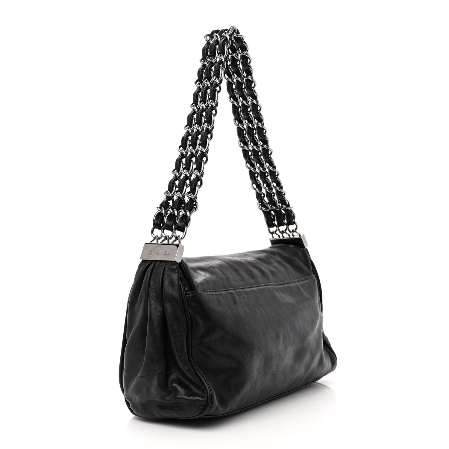 Chanel Calfskin Small Rock and Chain Flap Black 3 of 11