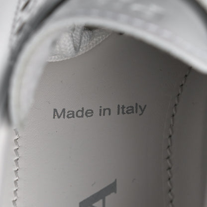 Prada Spazzolato Rois Brogue Monolith 55mm Derby Loafers 37.5 White 8 of 11