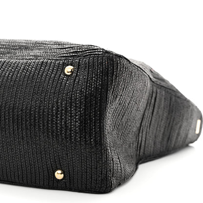 Fendi Raffia Twins Tote Black 10 of 13