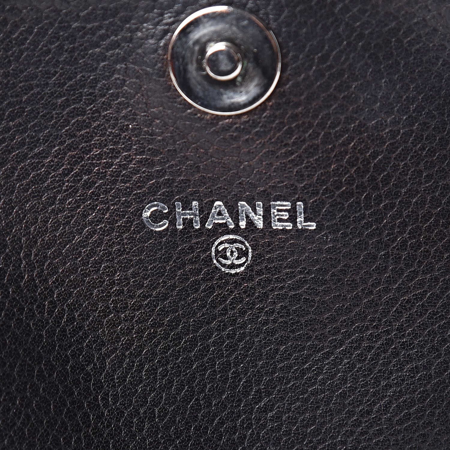 Chanel Caviar Half Moon Wallet On Chain WOC Black 6 of 13