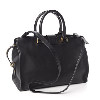 Saint Laurent Smooth Calfskin Small Monogram Cabas Black 3 of 10