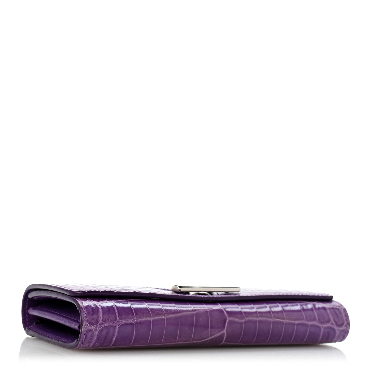 Crocodile Twist Wallet Purple
