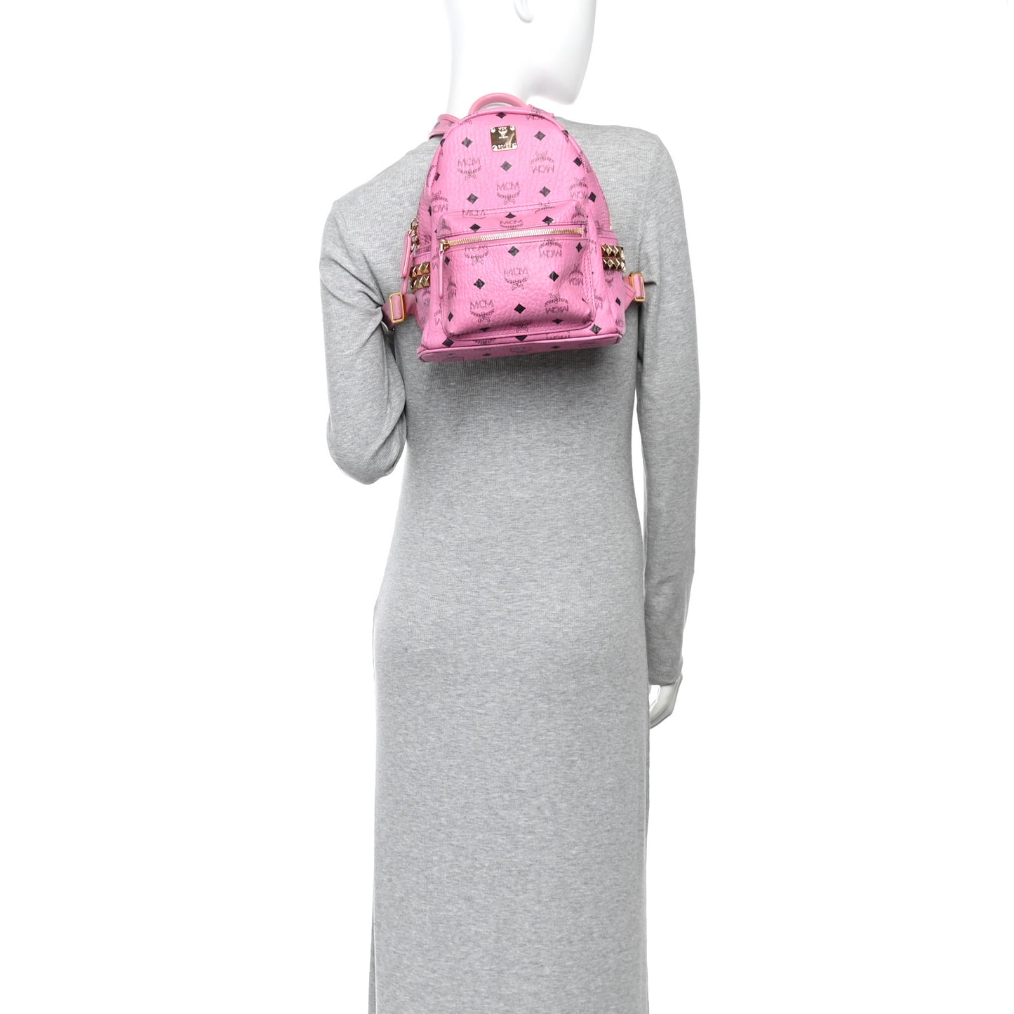 Visetos Side Stud Mini Stark Backpack Pink