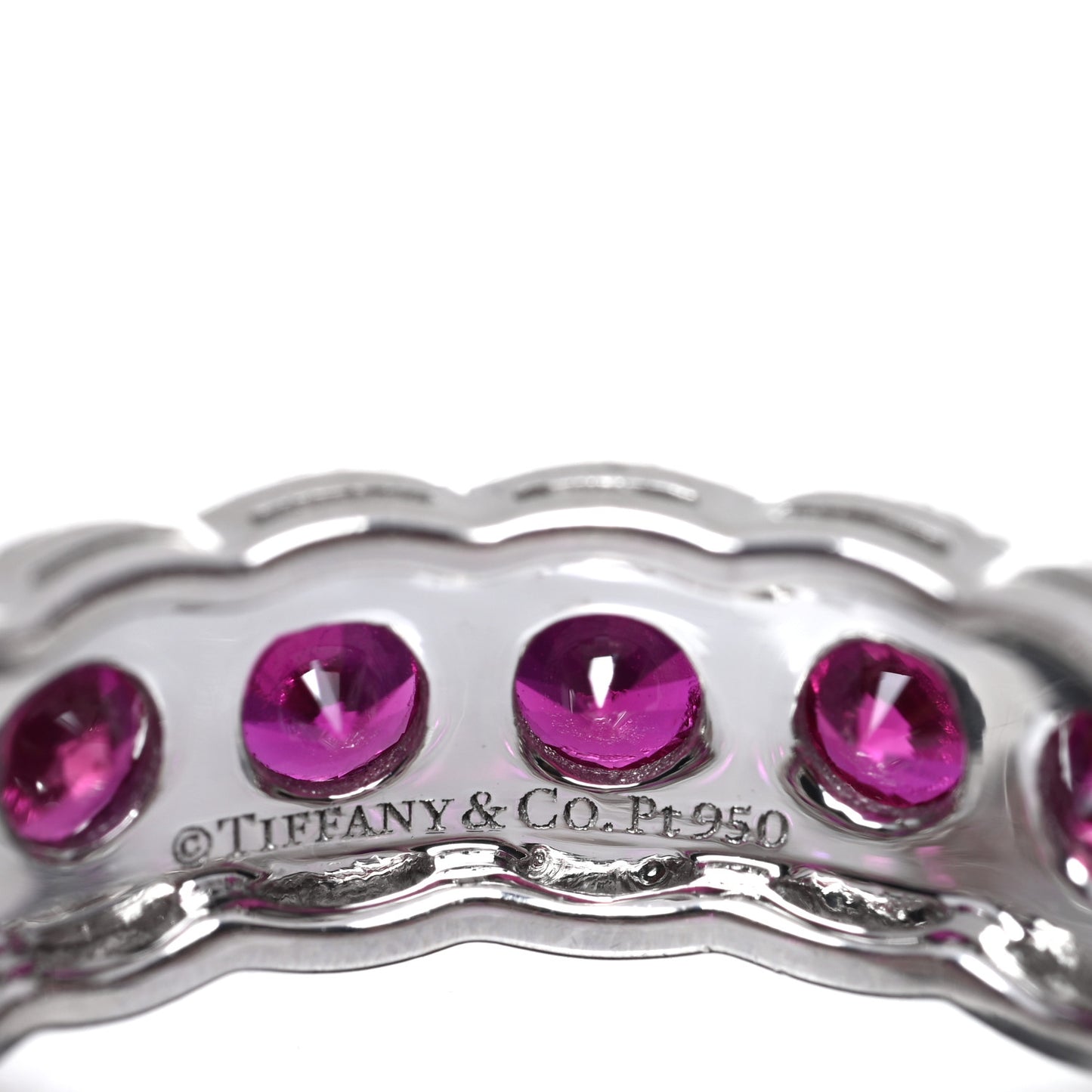 Platinum Ruby Diamond Cobblestone Ring 52 6
