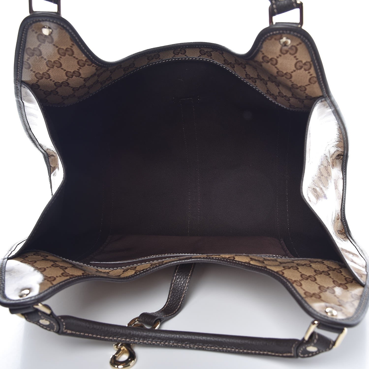 Gucci Crystal Monogram Dollar Calfskin Medium Joy Shoulder Bag Beige Ebony Testa Di Moro 5 of 7