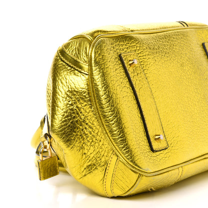 Burberry Prorsum Metallic Calfskin Medium Blaze Satchel Gold 7 of 15