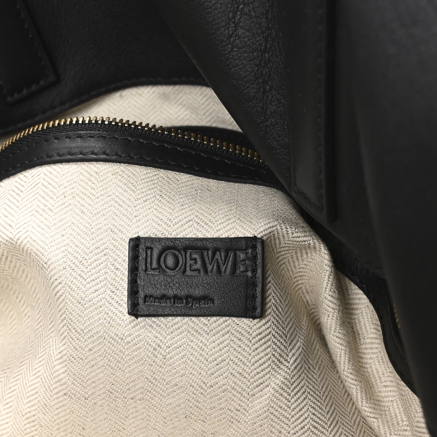 Calfskin Large Flamenco Knot Bag Black