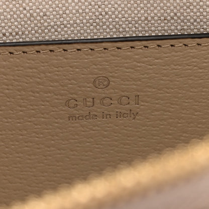 Gucci GG Supreme Monogram Textured Dollar Calfskin Web Small Ophidia Tote Bag Beige Mystic White Oatmeal 6 of 11