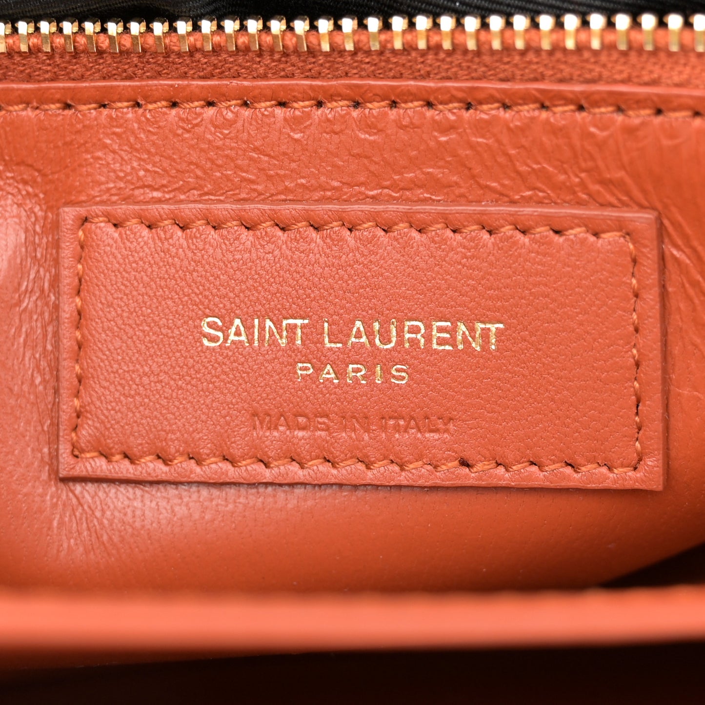 Smooth Calfskin Le Maillon Satchel Orange