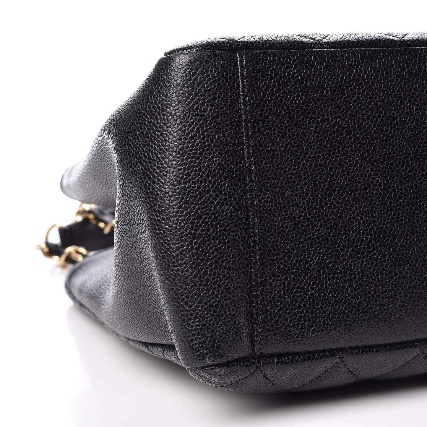 Caviar Quilted Grand Shopping Tote GST Black