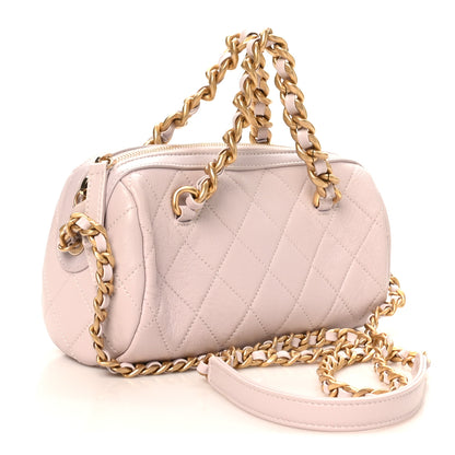 Chanel Caviar Quilted Small Fashion Therapy Bowling Bag Lilac 3 of 10