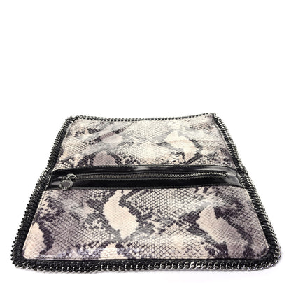 Stella McCartney Eco Python Falabella Fold Over Clutch Grey 10 of 12