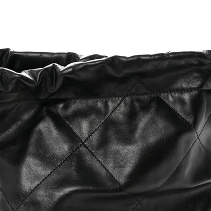 Chanel Shiny Calfskin Quilted Small Chanel 22 Black 8 of 10