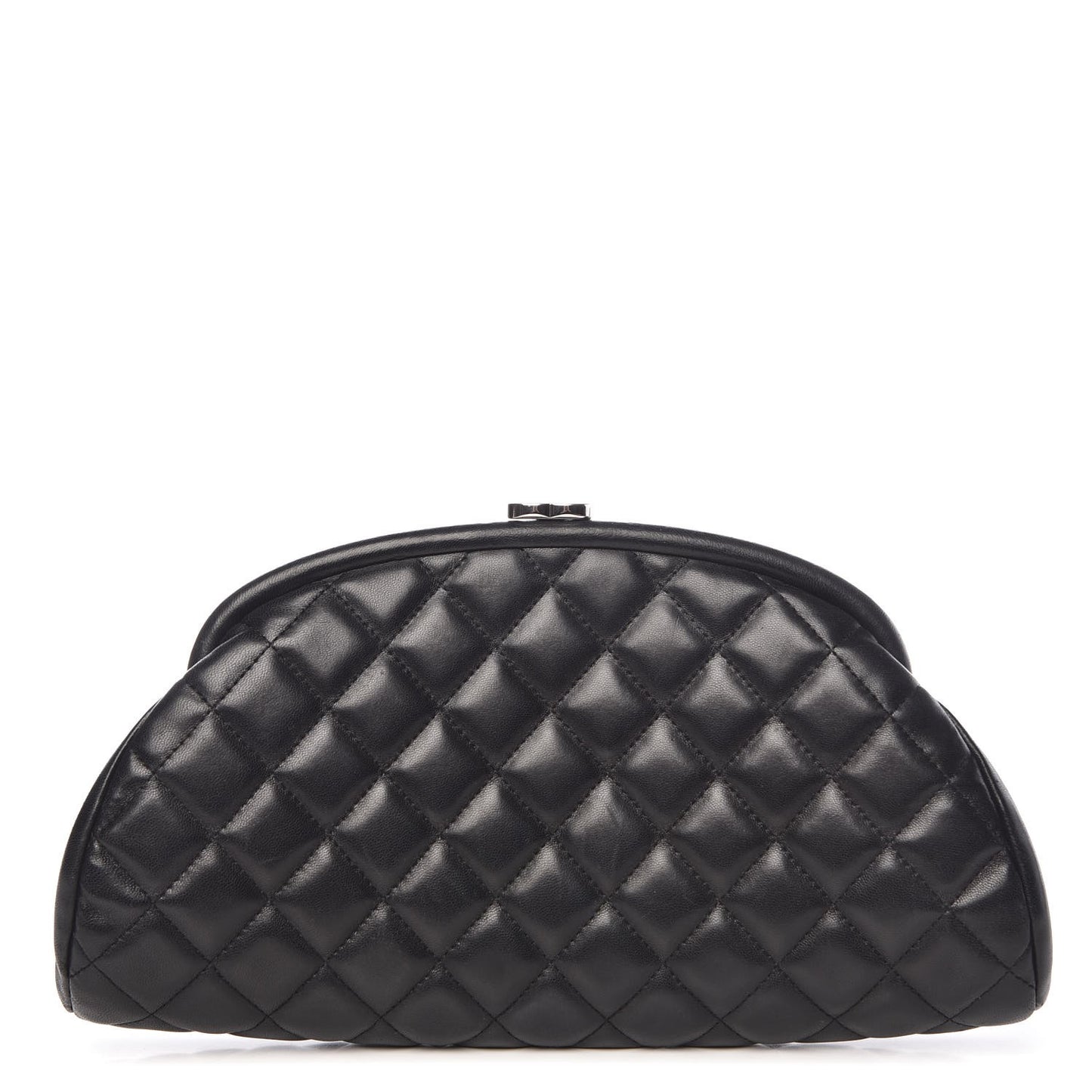 Lambskin Quilted Timeless Clutch Black