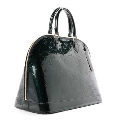 Louis Vuitton Vernis Alma GM Blue Nuit 3 of 16
