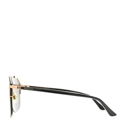 Gucci Metal Rimless Square Sunglasses GG0291S Black Gold 3 of 8