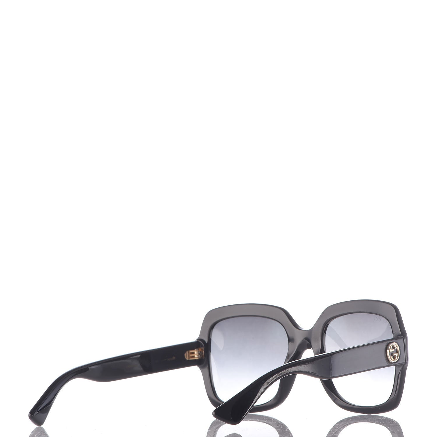 Gucci Oversize Square GG 0036S Sunglasses Black 4 of 7