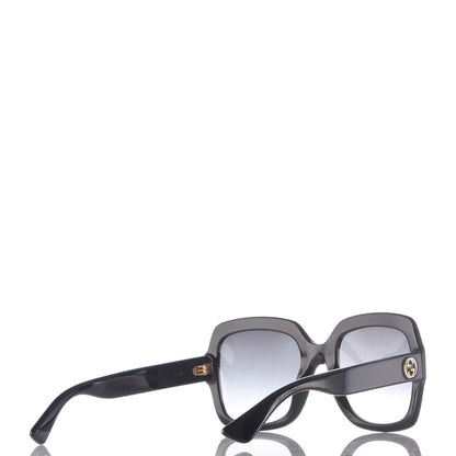 Gucci Oversize Square GG 0036S Sunglasses Black 4 of 7